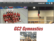 Tablet Screenshot of gc2gymnastics.com